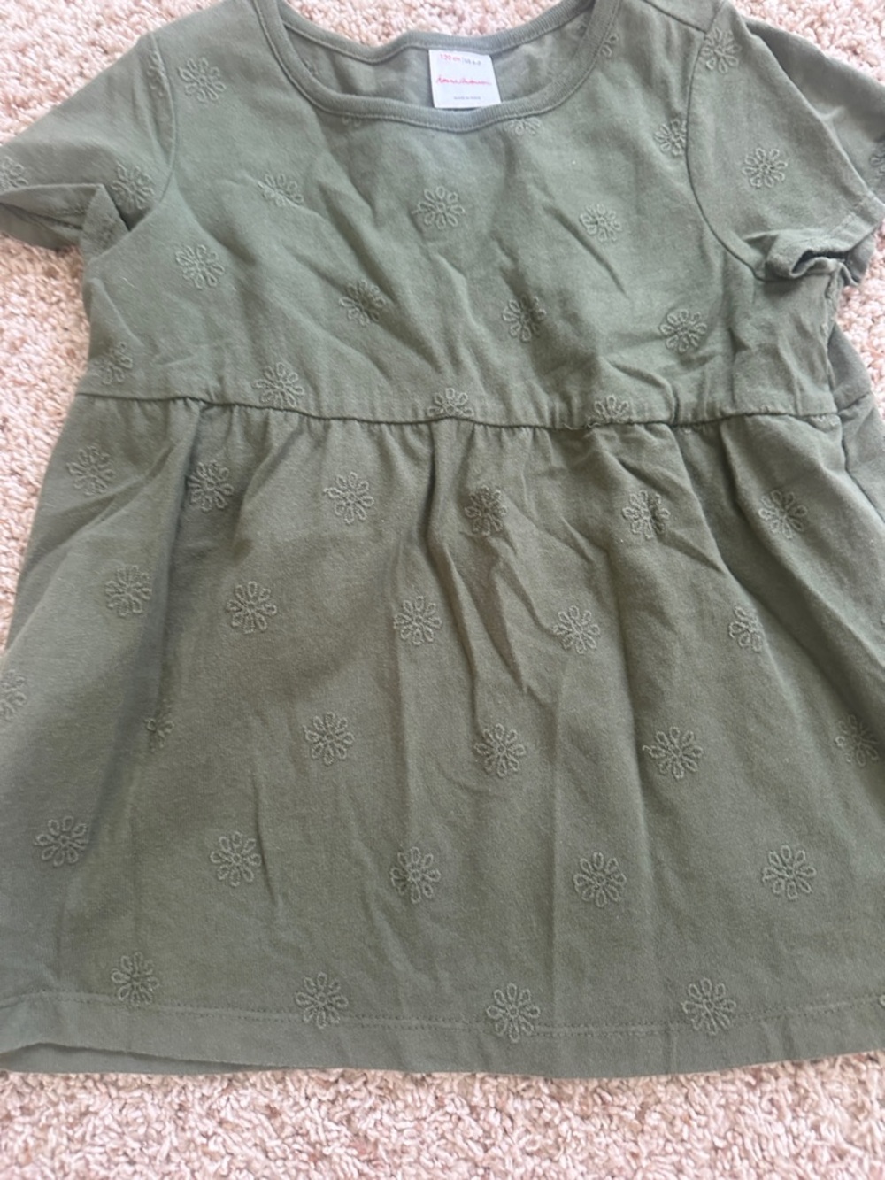 Hanna Andersson Olive Green Crewneck Top